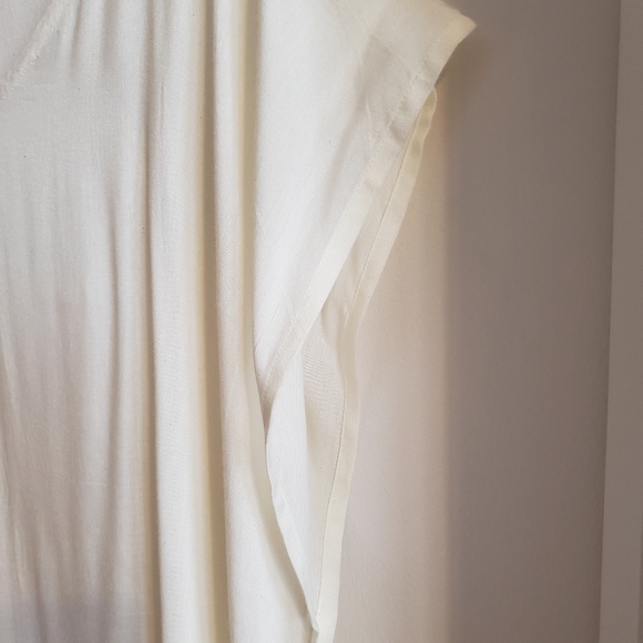 Institut Esthederm Paris Beach Wrap Cream Coral Toggles Boho Hippie 100%Viscose - Picture 7 of 12